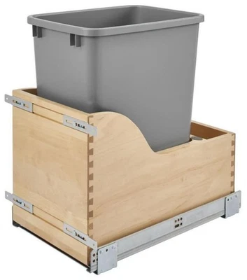 Rev-A-Shelf 4WCSC-1535DM19-1 Wood Classics 12"W Single 35 Qt / - Arce Foto 1 de 4