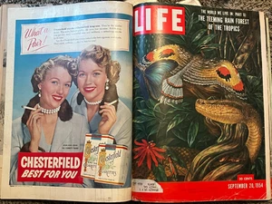 LIFE Magazine - Bound Volume Full Month September 1954 - 4 Issues - Picture 1 of 6