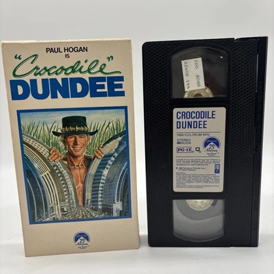 Crocodile Dundee VHS tape 1987 Paul Hogan Linda Kozlowski - Image 1 of 4