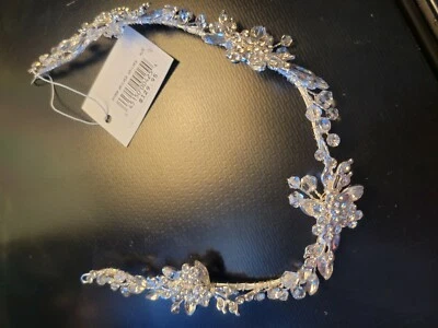 Wedding Hair Accessories Vine Headband David's Bridal Brand New Crystal/ Beads  - Image 1 of 3