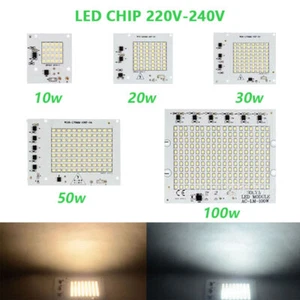 LED Chip COB 2835 10/20W/30W/50W/100W Integriertes Smart IC Flutlicht Lampe 220V - Bild 1 von 12