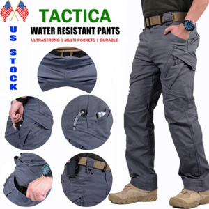 Pantaloni cargo da lavoro uomo LEWYINSAX pantaloni da combattimento tattici outdoor escursionismo - Foto 1 di 18