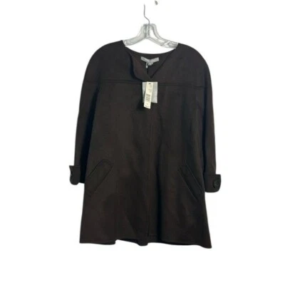 Новый с Ярлыками Ellen Tracy шерсти Angora плащ качели пальто куртка коричневый Lagenlook тихий роскошь - Изображение 1 из 4