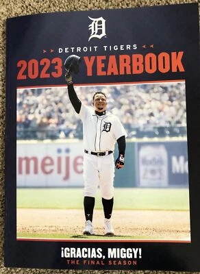 2023 DETROIT TIGERS YEARBOOK MLB Gracias Miguel Miggy CABRERA COMMEMORATIVE New - Image 1 of 3