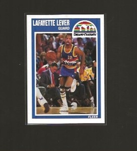 1989-90 FLEER LAFAYETTE LEVER #41 NRMT SHARP CARD