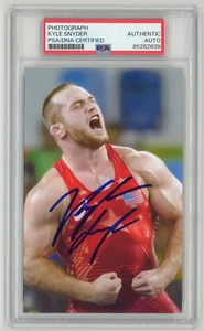Kyle Snyder Signed Wrestling Photo (PSA) Youngest Gold Medal Olympic Wrestler US - Picture 1 of 2