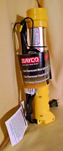 WORKLIGHT NEW BAYCO FLUORESCENT SPOTLIGHT ELECTRIC 6 FT 13 WATT SL-507-101 HOOK. - Picture 1 of 13