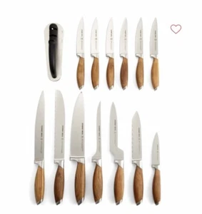 Schmidt Brothers Cutlery Teak 6 Knife Block Set, 15 piece - Picture 1 of 7