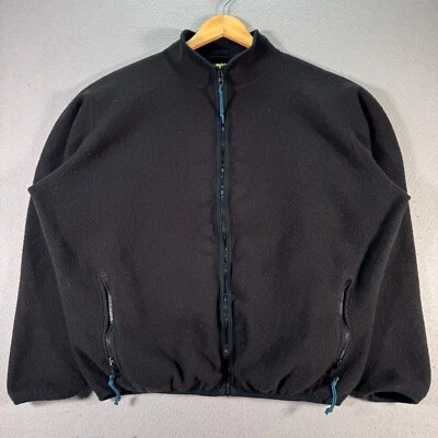 Vintage REI Polartec Fleece Jacket Mens XL Black Comfort Outdoor Recreational - Image 1 of 4