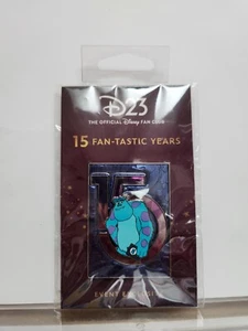 Disney Pixar D23 15th Anniversary DEC Pin LE 300 Sulley Monsters Inc - Picture 1 of 2