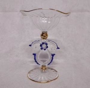 Plato de caramelo de copa de cóctel de vino de Murano veneciano - Imagen 1 de 10