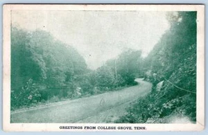 1910's GREETINGS FROM COLLEGE GROVE TENNESSEE TN ANTIQUE POSTCARD - Picture 1 of 2
