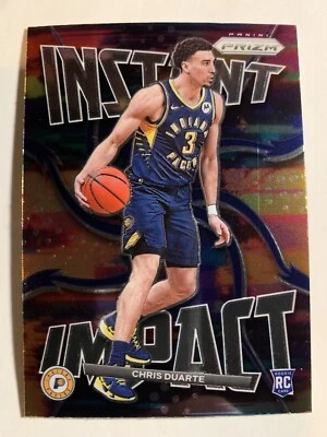 CHRIS DUARTE 2021-22 PRIZM BASKETBALL INSTANT IMPACT RC #17 INDIANA PACERS - Image 1 of 2