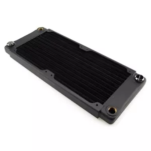 XSPC TX240 Crossflow Ultra Thin Radiator, 120mm x 2, Dual Fan, Black - Picture 1 of 6