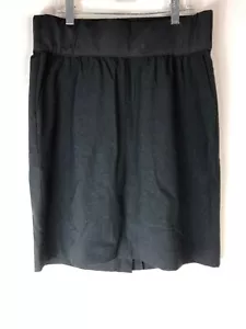 GAP Maternity Size 6 Gray Skirt Work Career Pockets  - Picture 1 of 4