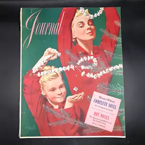 Ladies Home Journal Magazine December 1943 Winter Wheat Christmas Cover Vintage - Picture 1 of 12