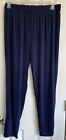 Sanctuarie Designs Women Tapered Blue Pull On Pants Knit 1X/2X
