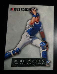 1993 JIMMY DEAN #8 MIKE PIAZZA BASEBALL CARD EX/NRMT BRIGHT AND CLEAN