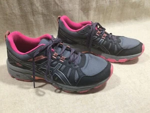 Asics Gel Venture 7 Womens Size 9.5 Gray Pink Mesh Running Shoes - See photos - Picture 1 of 10