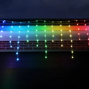 RGB LED Icicle Lights with 15mm Balls Lexi Lighting - Picture 1 of 6
