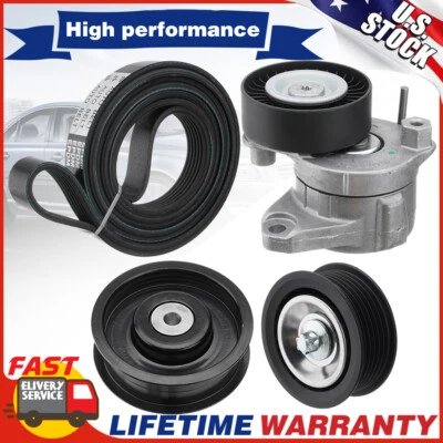 Kit de correa y polea loca tensora y serpentina para Mercedes-Benz ML550 GL450 Foto 1 de 4