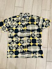 Vintage RARE Mambo Shirt 2000 Green Geometric. Y2K Size Small Excellent Cndition