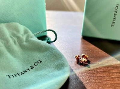 Tiffany & Co Diamond Stud Earrings, 18k Rose Gold, Elsa Peretti , Mint Condition - Image 1 of 4
