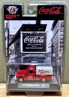 M2 Machines 1949 Studebaker 2R Truck A16 22-01 Coca-Cola Limited Edition 2022 - Image 1 of 4