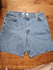Vintage 90s Calvin Klein Jeans Mens 40 Dbl Stone Denim Shorts Easy Fit Short - Picture 1 of 15