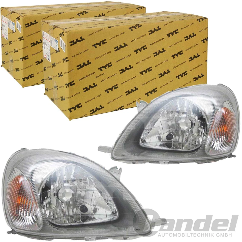 2xTYC H4 SCHEINWERFER LINKS+RECHTS LWR MIT MOTOR für TOYOTA YARIS BIS 02.2003 - Bild 1 von 1