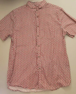 Sovereign Code Los Angeles Santa Clause Short SS Button Up Shirt- Men's XL-Slim - Image 1 of 4