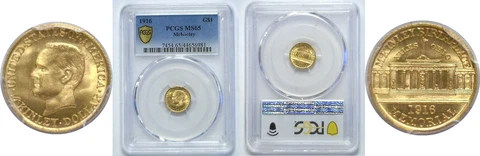 1916 $1 McKinley Gold Commemorative PCGS MS-65 Cover