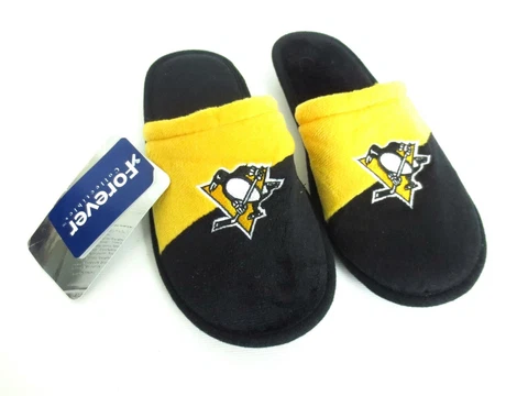 Youth PITTSBURG PENGUINS Slippers Forever Collection Size X-Large 7-8 [A21] Cover