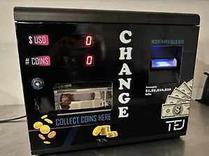 Dollar bill coin changer machine / Exchange dollar bills for quarters model TEJ