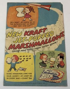 1960 Cartoon Anzeigenseite ~ KRAFT JET-PUFFED MARSHMALLOW - Bild 1 von 1