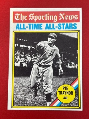 1976 Topps - The Sporting News AllTime All-Stars Pie Traynor #343 - Image 1 of 4
