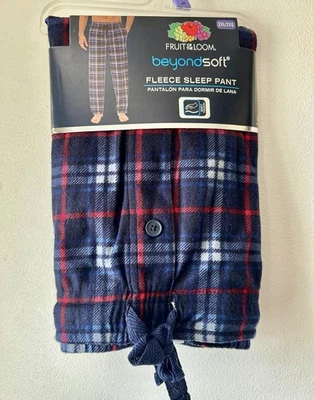 男式 Fruit Of The Loom 抓绒睡裤 — 第 1/2 张图片