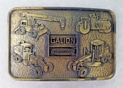 Hebilla de cinturón vintage Galion Dresser equipo de construcción maquinaria pesada Foto 1 de 4