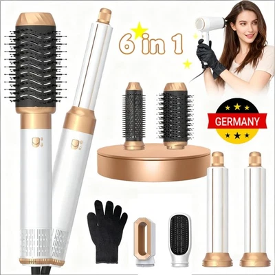 Excellent 6in1 hot air brush set air styler 1000W negative ion hairstyler set DHL - Image 1 of 4