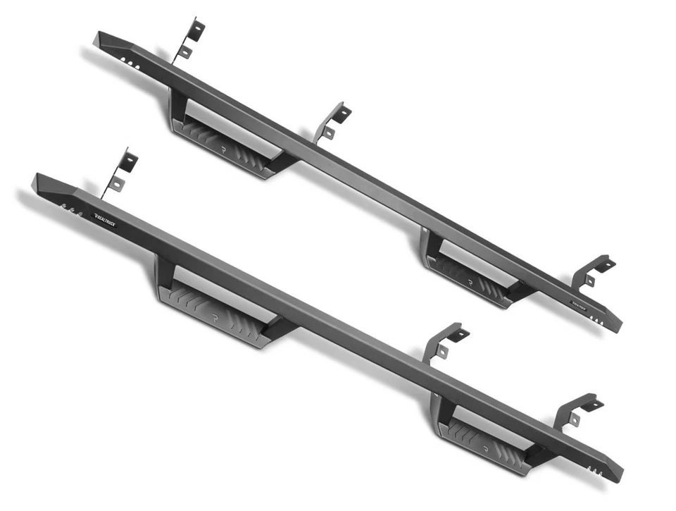 N-Fab Black EpYx Nerf Bar Steps Fit 07-19 Silverado/Sierra 1500,2500,3500 Crew Foto 1 de 4