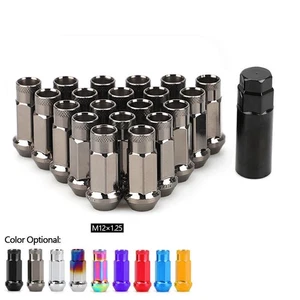 Tuercas extendidas de acero forjado de 20 piezas - Tornillos de cubo de rueda de coche para llanta \ - Imagen 1 de 22