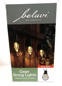 Jaula Balavi 10 Cuerdas Luces Estilo Vintage Blanco Cálido Nuevo - Imagen 1 de 4
