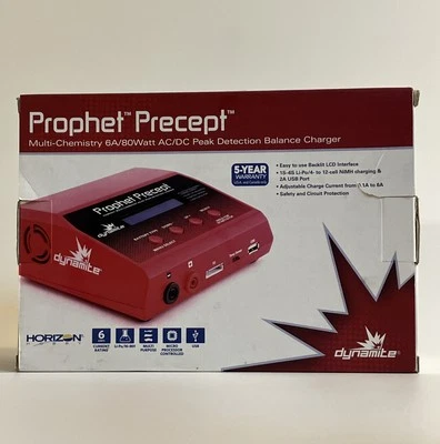 Prophet Precept Dynamite 6A/80 Watt ACDC Peak Detection Balance Charger DYNC2015 - Image 1 of 4