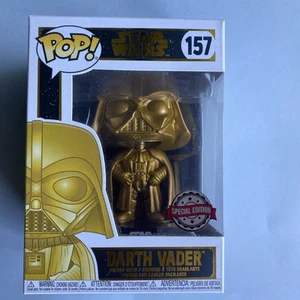 STAR WARS POP FUNKO 157 DARTH VADER GOLD AVEC SA BOITE - Imagen 1 de 7