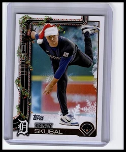 2025 Topps Holiday Hat #H74b Tarik Skubal Detroit Tigers - Bild 1 von 2