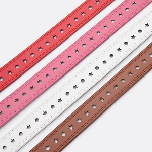 Girls Fashion PU Belt with Star Cutouts Alloy Buckle for Dress Waistband - Picture 1 of 20