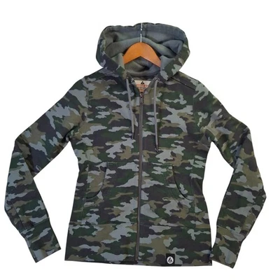 American Giant Hoodie Womens XS Green Camo Full Zip Made in USA Cotton Jacket - Image 1 of 4