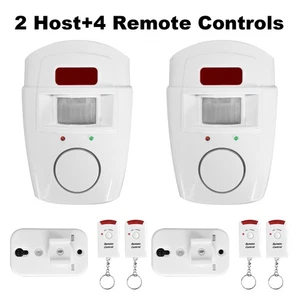 Infrared Motion Sensor Alarm Burglar Alarm+2 Remote Controls Suitable for Home - Picture 1 of 16