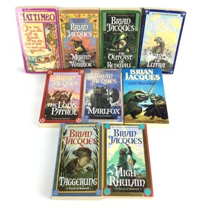 REDWALL by BRIAN JACQUES Series #3, 6, 8 ,9, 10, 11, 13, 14, 18 PB LOT x 9 - Picture 1 of 6