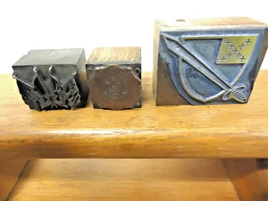 3 Newspaper Printing Plates/American Legion, Flags & Milltary Shield/No Reserve! - Picture 1 of 6